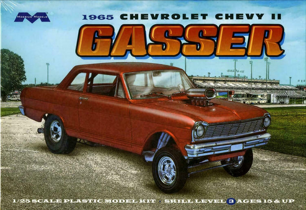 MOEBIUS 2324 F/S 1965 CHEVROLET CHEVY II SEDAN GASSER MODEL KIT