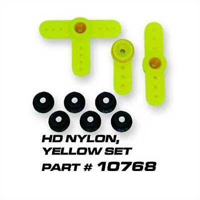 Servo Horns, HD Nylon, Yellow