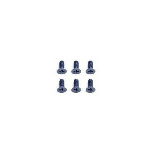 8-32 x 3/8" Aluminum Flat Head Screw Blue Anodized