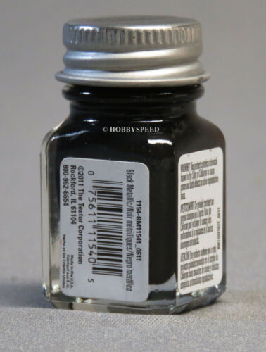 Testors 1/4 oz Paint Metallic Black