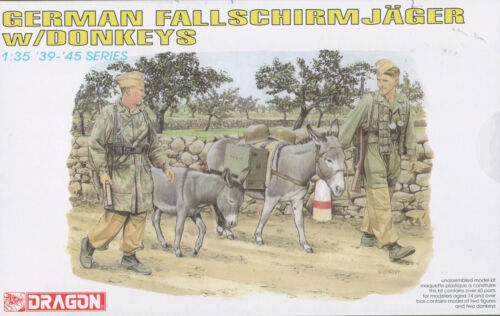 WWII German Fallschirmjager W/ Donkeys - 1/35 scale