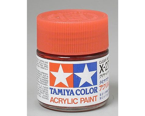 X-27 Clear Red Gloss Finish Acrylic Paint (23ml)