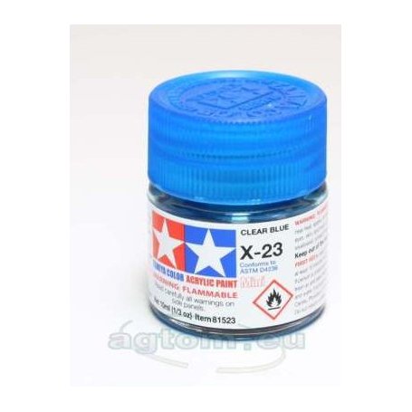 Acrylic Paint 23ml Clear Blue X-23