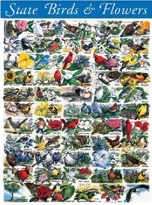 State Birds And Flowers 1000pc Puzzle